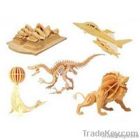 wooden craft model 3D wooden puzzle animals