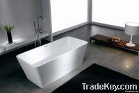 Luxury Solider Surface Contemporary Modern Bathtub, Free-standing