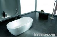 Luxury Solider Surface Bathtub Contemporary Modern Bathtub, Free-stand