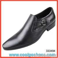 wholesale simple design business shoes with a special button for men