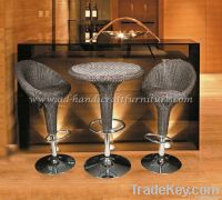 poly rattan bar set