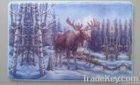 Printed memory foam bath mat