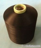 300D Polyester Black Air Covered 70D Spandex Yarn For Knitting