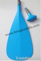 Fiberglass SUp paddles for surfing with orrange blade