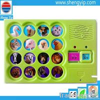 The16 keys bilingual electronic learning machine for children book