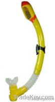 Full Dry Silicone Diving Snorkel With Silicone Mouth Piece
