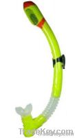 Full Dry Silicone Diving Snorkel With Silicone Mouth Piece
