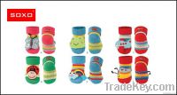 SOXO striped infant rattle socks