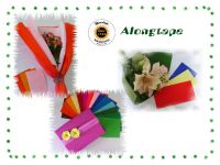 Double sided crepe paper