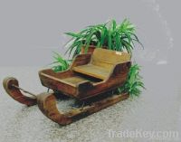 wooden sled