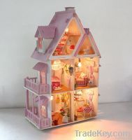 Europe Wooden Dollhouse Miniatures, Sunshine Alice wood dollhouse mini