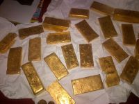 Gold bars,dust,nuggets and diamonds