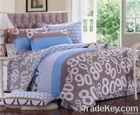 Leaf feeling romantic gold duvet cover with zipper