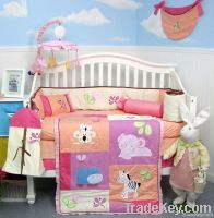 Eco-friendly printed baby bedding set