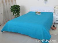 Hot sale brushed embroidery quilt/ bedspread