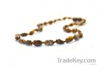 Baltic amber teething necklace for babies, from natural Baltic amber.