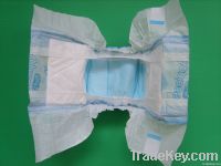 Disposable baby diapers with blue ADL layer