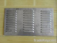 Shutter hole perforated plate