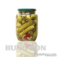 Pickled baby cucumber in 540ml jar