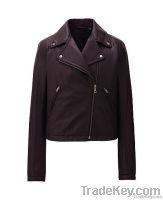 PU Synthetic Biker Brown Leather Jackets