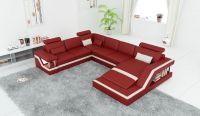 European Italian leather sofa