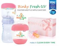 FDA Listed Medical Device | BinkyFresh UV Light Pacifier- Baby Bottle-Sippy Cup-Teething Ring Sanitizer Sterilizer