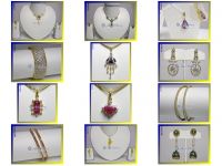 18 Karat Gold Jewellery studded with Diamonds & Color Stones