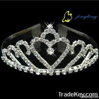 Fashion heart rhinestone wedding tiaras