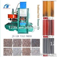 JS-128 terrazzo tile and roof tile forming machine