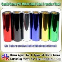 0.49*50m full roll of South Korea Metalized PET heat transfer vinyl