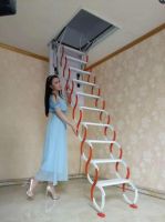 Attic lifts telescopic retractable aluminium household staircase attic stairs loft ladder attic stairs