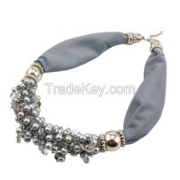Promotion Fashion Lady New Pearl Balls Scarf Necklace
