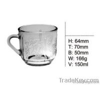 Exquisite Hand Made Design Clear Beer Glass Cup