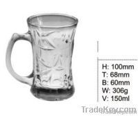 Glass Mug & Beer Glass Cup Engraved with Diamond