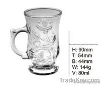 Mouth-Blown Clear Classic Beer Glass Cup
