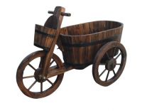 Outdoor Solid wood Flower cart/ Flower barrow/ Plant cart