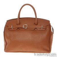 Soft Leather Tote Bag (Bordeaux)
