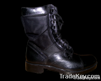 MILITARY BOOTS WITH RUBBER SOLE