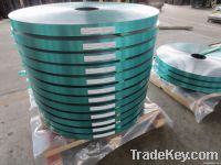 Copolymer coated steel tape for cable armoring