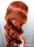 Synthetic Copper Red #350 Body Wave Lace Front Wig Heat/Iron Safe