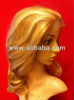 Natural Look Body Wave Lace Front Wig Medium Brown mix Light Blonde P#27/613