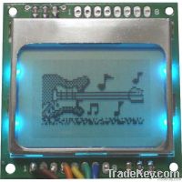 Monocrome Graphics SPI Display Module with Pcb