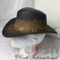 Double Shaded Leather Hats Supplier