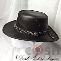 Cowboy Black Leather Hats Manufacturer