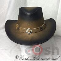Double Shaded Leather Hats