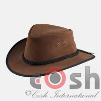 Suede Western Leather Cowboy Hat