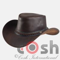 Western Leather Cowboy Hat