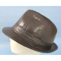 Brown Leather Unisex Hats Supplier