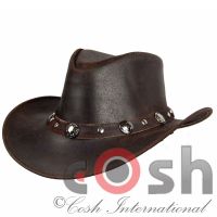 Brown Leather Cowboy Hats Manufacturer