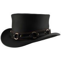 Leather Western Top Hat For Men